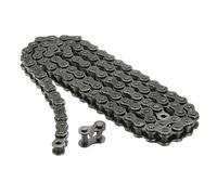 QUARKZMAN Cadena de Rodillos #35/06C-1 de 3 Pies de Longitud, Paso de 3/8" de Acero al Carbono con Eslabón Maestro de Conexión Gratuito para Bicicletas, Go-Karts, 96 Eslabones