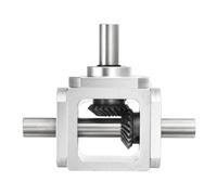 QUARKZMAN Caja De Engranajes De Ángulo Recto De 90 Grados Caja De Engranajes Cónicos 1:1 Doble Eje De Salida 1 Módulo 20 Dientes Engranaje Cónico Marco Eje De 10mm, 85x71.5x30mm(LxAxA)