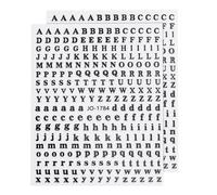 QUARKZMAN Calcomanías de Letras para Uñas, 2 Hojas, Pegatinas de Letras Holográficas 3D Autoadhesivas para Decoración de Uñas de Mujer, Negro