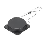 QUARKZMAN Candado de Seguridad Retráctil con Cable con Cuerda Antipérdida con Control Remoto y Adhesivo de Doble Cara para TV DVD Teléfono Celular 1 Juego Negro Longitud de 39.37"