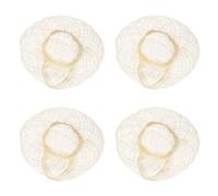 QUARKZMAN Cappellini In Paglia Per Bambole In Miniatura Cappellino Naturale Per Decorazioni Fai Da Te Accessori Per Casette Delle Bambole Decorazioni Per Mini Abiti Decor XL Colore Legno