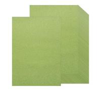 QUARKZMAN Cartulina con Purpurina, 20 Hojas de Papel Brillante Autoadhesivo para Manualidades, Decoración de Navidad, Fiestas de Cumpleaños y Bodas, Verde, 80 Gsm