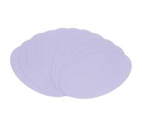 QUARKZMAN Cartulina Ovalada De 2 Pulgadas De Ancho Y 3.3 Pulgadas De Largo 30 Pcs 50lb/180gsm Recortes De Papel De Colores Cartulina Gruesa Para Manualidades Decoración Color Púrpura Claro