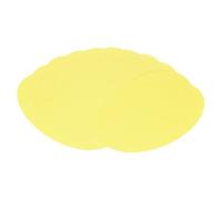 QUARKZMAN Cartulina Ovalada De 2 Pulgadas De Ancho Y 3.3 Pulgadas De Largo 60 Pcs Papel De 50lb/180gsm Recortes De Colores Cartulina Gruesa Para Manualidadess Amarillo Claro