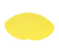 QUARKZMAN Cartulina Ovalada De 3 Pulgadas De Ancho Y 5 Pulgadas De Largo, 30 Pcs Papel De Colores De 50lb/180gsm Recortes De Cartulina Gruesa Para Manualidades Decoración , Amarillo Oscuro