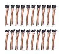 QUARKZMAN Cavo A Nastro Maschio Femmina 11Pin Per Breadboard Passo 2.54mm Cavo Elettronica Lungo 30cm Per Progetti Elettronici Con Breadboard Confezione Da 10