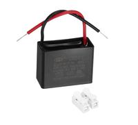 QUARKZMAN CBB61 Condensador Para De Techo 2uF 450V AC 2 Hilos Reemplazo De Condensador Para De Techo Con Bloques De Terminales Para Motor De Generador 37.5x28.5x18mm