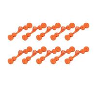 QUARKZMAN Cierres de Botones de Nudo Chino con Imitación de Perlas, 10 Pares de Botones de Cierre Chinos para Diy Cheongsam Tang Suit Cloak Coats Bridal Costumes Outfit (Naranja)
