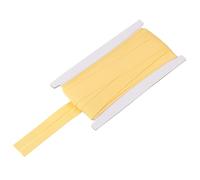 QUARKZMAN Cinta Al Bies De 1 Pulgada De Un Solo Pliegue De Algodón Continua A Granel Para Coser, Costurar, Acuchetar, Hacer Bastillas, Manualidades Empaque Simple (Amarillo Limón 10 Yardas)