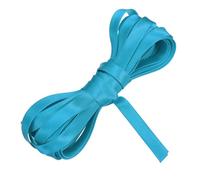 QUARKZMAN Cinta Al Bies Dobladilla Para Costura 1/2 Pulgada X 5.5 Yardas Cinta De Satén Plegada Continua Para Ribetear Acabar Cantos Hacer Vainicas Proyectos DIY Azul Lago