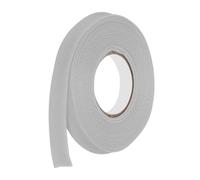 QUARKZMAN Cinta Al Bies Doble Plegada De 1/2 Pulgada De Poliéster En Rollo Continuo Para Costura, Ribetes, Acabados, Manualidades (Gris 6 Yardas)