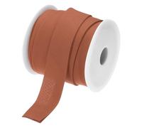 QUARKZMAN Cinta Al Sesgo De Algodón Continua A Granel De 1 Pulgada Dobladillo Doble Para Coser Costuras Acabados Ribetes Artesanías (Rojo Caucho 25 Yardas)