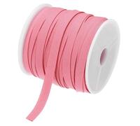 QUARKZMAN Cinta Al Sesgo De Doble Pliegue De 1/4 De Pulgada Continua A Granel De Algodón Para Costura Ribeteado Acabado De Bordes Artesanías (Rojo Brillante 25 Yardas)