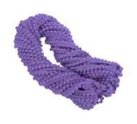 QUARKZMAN Cinta de Borlas Pom Pom Mini Flecos 20 Yardas Púrpura Medio