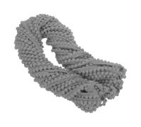 QUARKZMAN Cinta de Fleco de Pompones Mini 20 Yardas Gris Claro