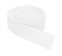 QUARKZMAN Cinta de Sarga 1 Unidad de 11 Yardas x 40 mm - Cinta de Tela de Algodón Rollo de Cinta de Espiga para Ropa Accesorios Bolsos (Blanco)