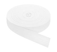 QUARKZMAN Cinta de Sarga 1 Unidad de 45 Yardas x 40 mm - Cinta de Tela de Algodón Rollo de Cinta de Espiga para Ropa Accesorios Bolsos (Blanco)