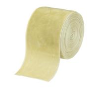 QUARKZMAN Cinta De Terciopelo 2 Pulgadas X 3 Yardas Carrete De Una Cara Tela De Terciopelo Sedoso Para Ramos Manualidades DIY Envoltura De Regalo Boda Fiesta Beige Claro