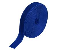 QUARKZMAN Cinta De Terciopelo 9/16 Pulgada X 5 Yardas Carrete Una Cara Tela De Terciopelo Sedoso Para Ramos Manualidades DIY Envoltura De Regalos Bodas Fiestas Azul Oscuro
