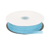 QUARKZMAN Cinta de Terciopelo para Envolver Regalos 50 Yardas x 3/8" Azul Cielo Rollo de Cinta de Terciopelo de Una Cara para Decoración de Ramos de Flores y Fiestas de Bodas