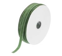 QUARKZMAN Cinta de Terciopelo para Envolver Regalos de 50 Yardas x 3/8" Verde Menta Rollo de Cinta de Terciopelo de Una Sola Cara para Flores Ramos Decoración Bodas Fiestas