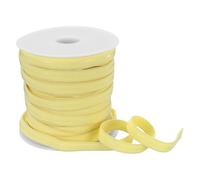 QUARKZMAN Cinta Elástica Antideslizante, 1 cm x 18 m Amarillo Claro Poliéster Silicona Banda Elástica Agarres De Silicona Para Accesorios De Ropa Pelucas