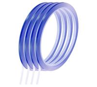 QUARKZMAN Cinta Térmica Azul, 4 Rollos 3mmx33m 108ft Cinta Resistente a Altas Temperaturas para Sublimación, Prensa de Vinilo, Transferencia de Calor, Placa de Circuito, Sin Residuo
