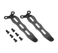 QUARKZMAN Clip de Bolsillo 2.67" Acero Inoxidable 420 Negro Universal | Porte Profundo, con Tornillos, para Cuchillo Plegable, Piezas de Repuesto de Bricolaje para Reparación de Cuchillos, 67,8mm