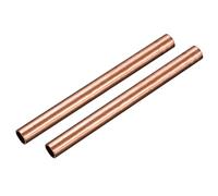 QUARKZMAN Cobre Tubo, 14mm OD 1mm Pared Grosor 150mm Longitud Redondo Tubería Tubo para Industria, Bricolaje Proyectos 2uds