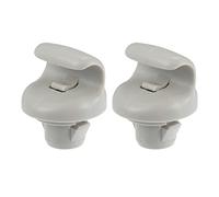 QUARKZMAN Coche Sol Visera Gancho Clip Retenedor para Nissan 350Z - 2 Uds Gris