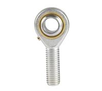 QUARKZMAN Cojinete de Articulación Esférico Pos14 de 14 mm de Diámetro Interior, Autolubricado, con Rosca Macho Derecha M14x2.0