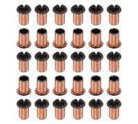 QUARKZMAN Cojinetes de Manga con Brida 7mmx9mmx15mmx13mm 40 Piezas | Bronce Sinterizado, Casquillos sin Aceite Enrollados