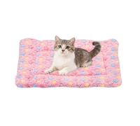 QUARKZMAN Colchoneta para Perros Y Gatos, Suave Colchón De Felpa Coral con Diseño De Estrellas, Cama Lavable Y Cálida 19x13 Pulgadas (Rosa), Ideal para Perros Y Gatos Pequeños Y.