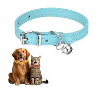 QUARKZMAN Collar para Perro con Campana Collares para Gatos 10" Azul Cielo