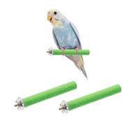 QUARKZMAN Colorido 15 2 Verde 2 Posadero para Aves Palo para Afilar Garras Posadero De Madera con Superficie Rugosa para Loros X Cm Pcs Ideal para Hogar Parques De Animales Tiendas De