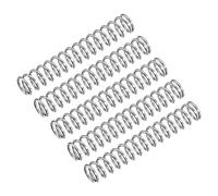 QUARKZMAN Compresión Resorte, 5uds 304 Inoxidable Acero, 4mm OD, 0,5mm Alambre Tamaño, 25mm Libre Longitud, Plateado Tono
