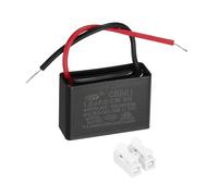 QUARKZMAN Condensador CBB61 Para De Techo 1.2uF 450V AC 2 Cables Reemplazo De Condensador Para De Techo Con Bloques De Terminales Para Motor De Generador 37x25x14mm