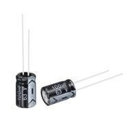 QUARKZMAN Condensador Electrolítico De 100uF 63V 8x12mm, Terminales Radiales Condensadores De Aluminio Para TV, Monitor LCD, VCD, 50 Piezas