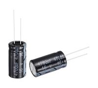 QUARKZMAN Condensador Electrolítico De 4700uF 16V 13x25mm, Terminales Radiales Condensadores De Aluminio Para TV, Monitor LCD, VCD, 24 Piezas
