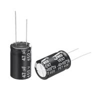 QUARKZMAN Condensador Electrolítico De 47uF 450V 16x25mm, Terminales Radiales Condensadores De Aluminio Para TV, Monitor LCD, VCD, 10 Piezas