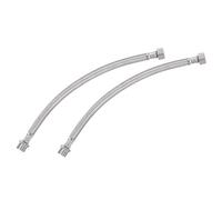 QUARKZMAN Conector de Línea de Suministro de Grifo de 12" Largo 2 piezas Rosca de Compresión Hembra G3/8 x Conector de Rosca Recta Macho G3/8 de Acero Inoxidable 304