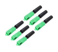 QUARKZMAN Conector Rápido de Fibra Óptica SC/APC, Conector Rápido de Fibra Óptica SC Monomodo Recto para Red CATV, Paquete de 6