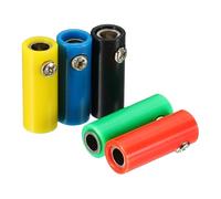 QUARKZMAN Conectores Hembra De Banana 4mm De Níquel Chapado En Cobre 20 Pcs|Sin Soldadura Tipo Tornillo Conector Hembra De Banana Adaptador De Cable De Altavoz para Sistema 5