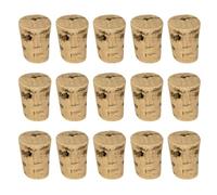 QUARKZMAN Corcho Cónico 15.9x11.9x20.6mm Tapones De Corcho Natural Herméticos Y Suaves Para Botellas De Vino Cerveza Artesanías Reemplazo De Corchos Color Madera Oscura Paquete De 15