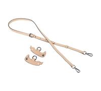 QUARKZMAN Correa De Bolso De Cuero Genuino Reemplazo Ajustable Para Bolso Bandolera 37.4-45.3 Pulgadas Para Bolso De Hombro O Bolso De Mano Color Rosa Loto Hebilla Negra 1 Set