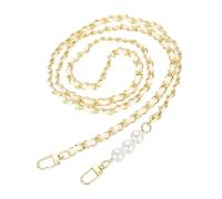 QUARKZMAN Correa De Cadena Para Bolso, Correa De Reemplazo De Hierro Para Bolsos Cruzados Cadenas Para Bolsos Con Hebillas Para Bolsos Cruzados Carteras Bolsos De Mano 51 Pulgadas Blanco