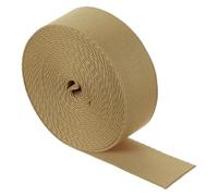 QUARKZMAN Correa de Nylon de 4.6 Metros, Cintas de Sarga Plana de 38 mm Cinta de Nilón Resistente para Correas de Equipaje Reparación de Mochilas Manualidades DIY, Color Caqui