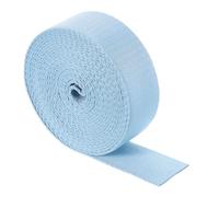 QUARKZMAN Correa de Nylon de 4.6 Metros, Cintas de Sarga Plana de 38 mm Cinta de Nilón Resistente para Correas de Equipaje Reparación de Mochilas Manualidades DIY, Azul Claro