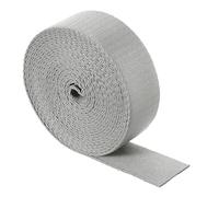 QUARKZMAN Correa de Nylon de 4.6 Metros, Cintas de Sarga Plana de 38 mm Cinta de Nilón Resistente para Correas de Equipaje Reparación de Mochilas Manualidades DIY, Gris