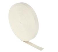QUARKZMAN Correa de Nylon de 45 Metros, Cintas de Sarga Plana de 38 mm Cinta de Nilón Resistente para Correas de Equipaje Reparación de Mochilas Manualidades DIY, Beige